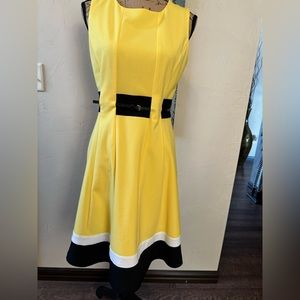 Yellow Calvin Klein dress. Size 6